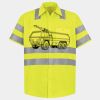 Men's High Visibility Safety Short Sleeve Work Shirt Thumbnail