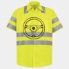 Men's High Visibility Safety Short Sleeve Work Shirt Thumbnail