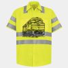 Men's High Visibility Safety Short Sleeve Work Shirt Thumbnail