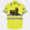 Men's High Visibility Safety Short Sleeve Work Shirt Thumbnail