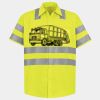 Men's High Visibility Safety Short Sleeve Work Shirt Thumbnail