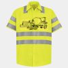 Men's High Visibility Safety Short Sleeve Work Shirt Thumbnail