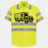 Men's High Visibility Safety Short Sleeve Work Shirt Thumbnail