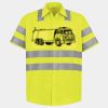 Men's High Visibility Safety Short Sleeve Work Shirt Thumbnail