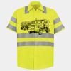 Men's High Visibility Safety Short Sleeve Work Shirt Thumbnail