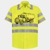 Men's High Visibility Safety Short Sleeve Work Shirt Thumbnail