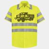 Men's High Visibility Safety Short Sleeve Work Shirt Thumbnail