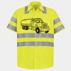 Men's High Visibility Safety Short Sleeve Work Shirt Thumbnail
