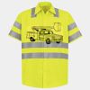 Men's High Visibility Safety Short Sleeve Work Shirt Thumbnail