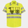 Men's High Visibility Safety Short Sleeve Work Shirt Thumbnail