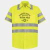 Men's High Visibility Safety Short Sleeve Work Shirt Thumbnail