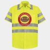Men's High Visibility Safety Short Sleeve Work Shirt Thumbnail