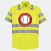 Men's High Visibility Safety Short Sleeve Work Shirt Thumbnail