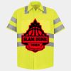 Men's High Visibility Safety Short Sleeve Work Shirt Thumbnail