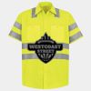 Men's High Visibility Safety Short Sleeve Work Shirt Thumbnail