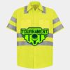 Men's High Visibility Safety Short Sleeve Work Shirt Thumbnail