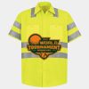 Men's High Visibility Safety Short Sleeve Work Shirt Thumbnail