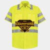 Men's High Visibility Safety Short Sleeve Work Shirt Thumbnail