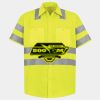 Men's High Visibility Safety Short Sleeve Work Shirt Thumbnail