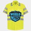 Men's High Visibility Safety Short Sleeve Work Shirt Thumbnail