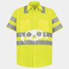 Men's High Visibility Safety Short Sleeve Work Shirt Thumbnail