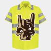 Men's High Visibility Safety Short Sleeve Work Shirt Thumbnail