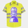 Men's High Visibility Safety Short Sleeve Work Shirt Thumbnail