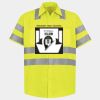 Men's High Visibility Safety Short Sleeve Work Shirt Thumbnail