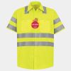 Men's High Visibility Safety Short Sleeve Work Shirt Thumbnail