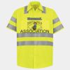 Men's High Visibility Safety Short Sleeve Work Shirt Thumbnail