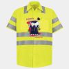 Men's High Visibility Safety Short Sleeve Work Shirt Thumbnail
