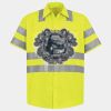 Men's High Visibility Safety Short Sleeve Work Shirt Thumbnail