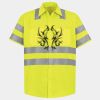 Men's High Visibility Safety Short Sleeve Work Shirt Thumbnail