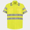 Men's High Visibility Safety Short Sleeve Work Shirt Thumbnail