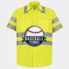 Men's High Visibility Safety Short Sleeve Work Shirt Thumbnail