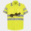 Men's High Visibility Safety Short Sleeve Work Shirt Thumbnail