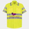 Men's High Visibility Safety Short Sleeve Work Shirt Thumbnail