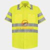 Men's High Visibility Safety Short Sleeve Work Shirt Thumbnail