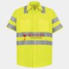 Men's High Visibility Safety Short Sleeve Work Shirt Thumbnail