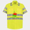 Men's High Visibility Safety Short Sleeve Work Shirt Thumbnail