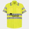 Men's High Visibility Safety Short Sleeve Work Shirt Thumbnail