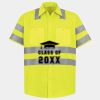 Men's High Visibility Safety Short Sleeve Work Shirt Thumbnail