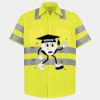 Men's High Visibility Safety Short Sleeve Work Shirt Thumbnail