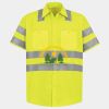 Men's High Visibility Safety Short Sleeve Work Shirt Thumbnail