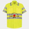 Men's High Visibility Safety Short Sleeve Work Shirt Thumbnail