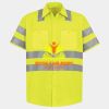 Men's High Visibility Safety Short Sleeve Work Shirt Thumbnail