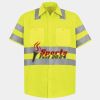 Men's High Visibility Safety Short Sleeve Work Shirt Thumbnail