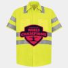 Men's High Visibility Safety Short Sleeve Work Shirt Thumbnail