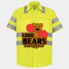 Men's High Visibility Safety Short Sleeve Work Shirt Thumbnail