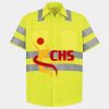 Men's High Visibility Safety Short Sleeve Work Shirt Thumbnail